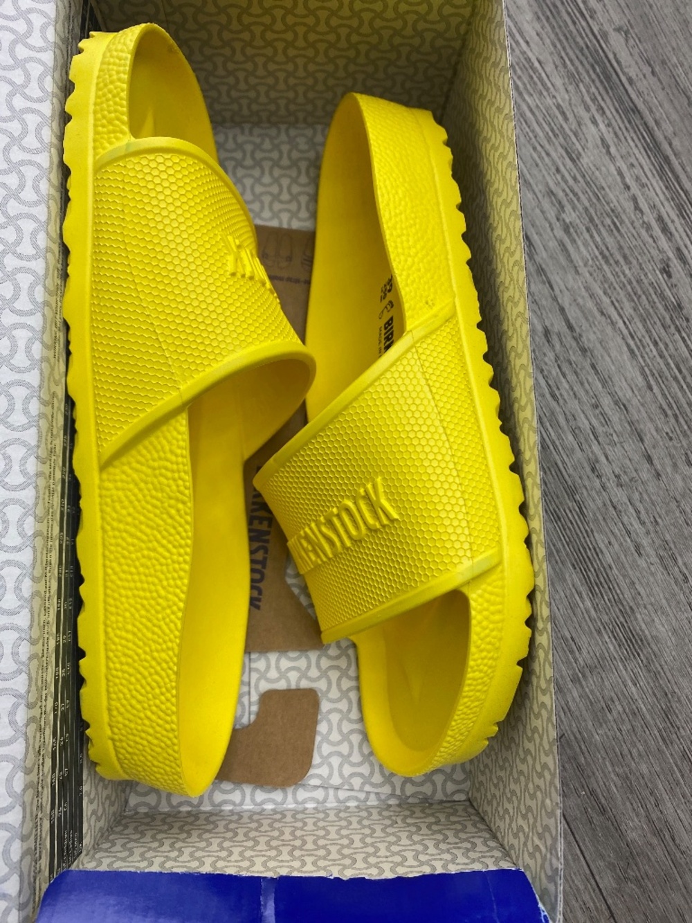 Birkenstock Barbados EVA Slide Sandals Vibrant Yellow Size EU 39 US Women’s 8